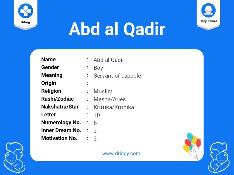 Abd Al Qadir Name Meaning